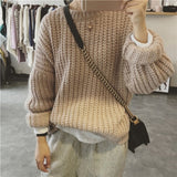 Retro Autumn Winter Knitted Sweater