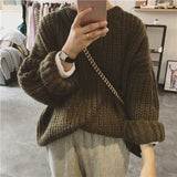 Retro Autumn Winter Knitted Sweater