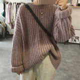 Retro Autumn Winter Knitted Sweater