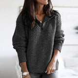 Women Sweater Knitted Long Sleeve Casual Loose Sweaters