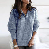 Women Sweater Knitted Long Sleeve Casual Loose Sweaters